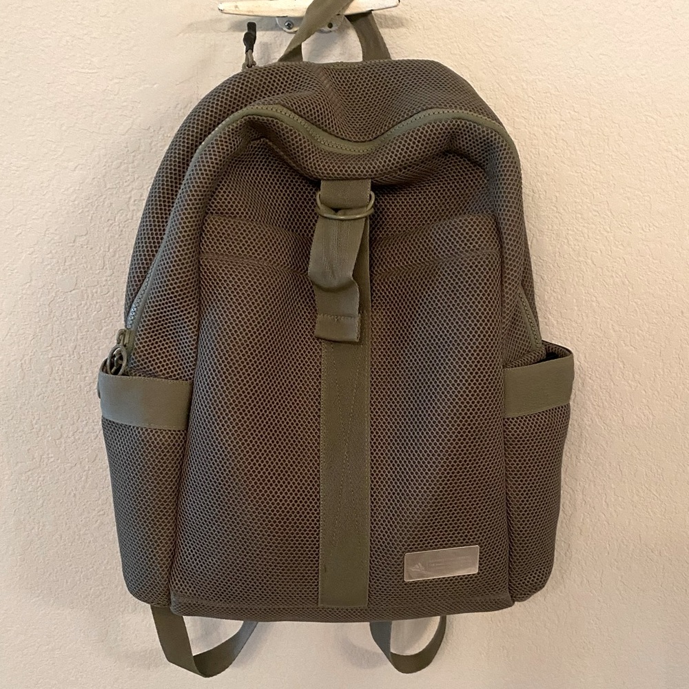 Adidas army green backpack